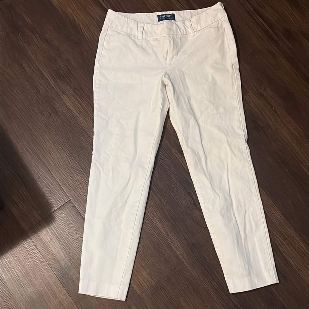 Old Navy White Chinos Classic Straight-Leg
